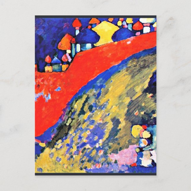 Carte Postale Kandinsky - Destin à Mur Rouge (Devant)