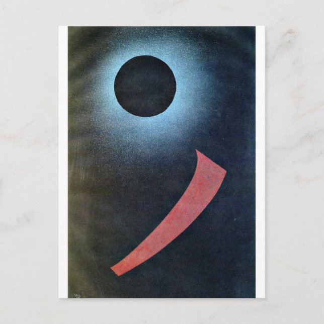 Carte Postale Kandinsky - gris et noir (Devant)
