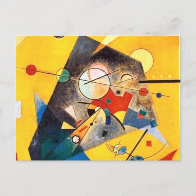 Carte Postale Kandinsky Harmonie calme Art Abstrait (Devant)
