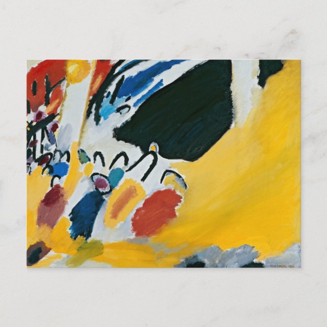 Carte Postale Kandinsky Impression III Concert Peinture Abstrait (Devant)