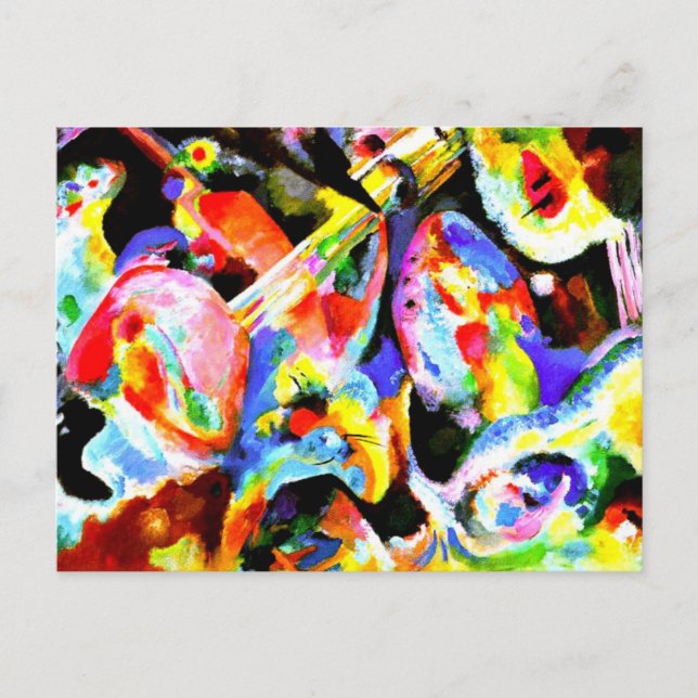 Carte Postale Kandinsky - Improvisation Inondation. (Devant)