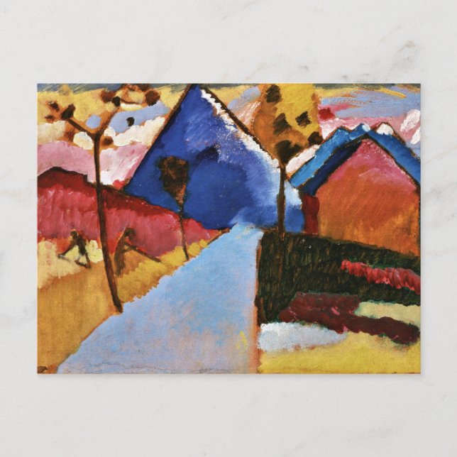 Carte Postale Kandinsky - Kochel, route droite (Devant)