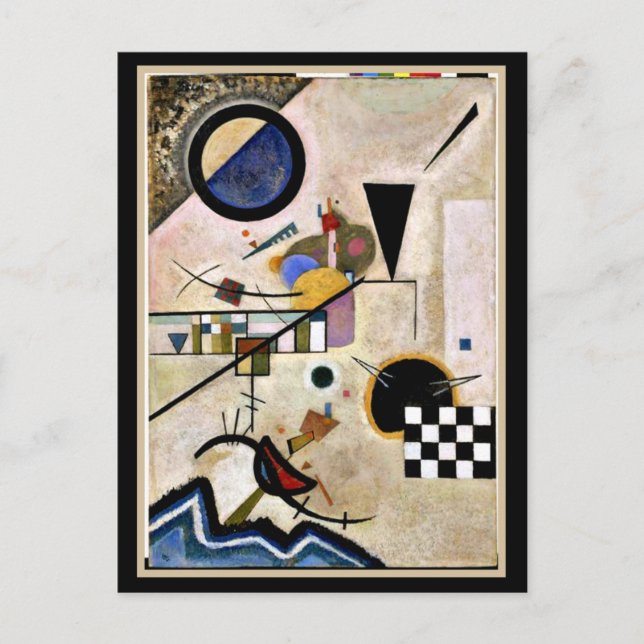 Carte Postale Kandinsky - Les accords s'opposent (Devant)