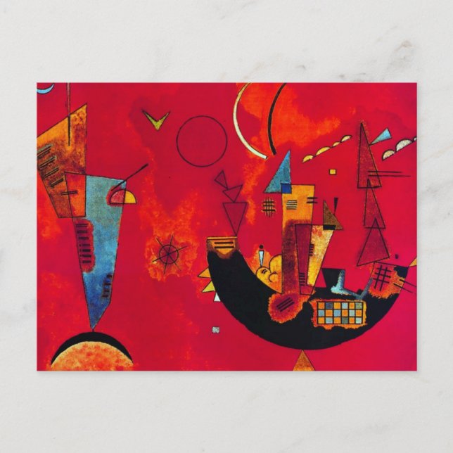 Carte Postale Kandinsky Mit und Gegen (Devant)