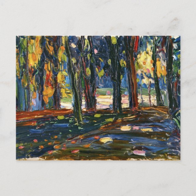 Carte Postale Kandinsky - Parc de Saint-Cloud, automne II (Devant)