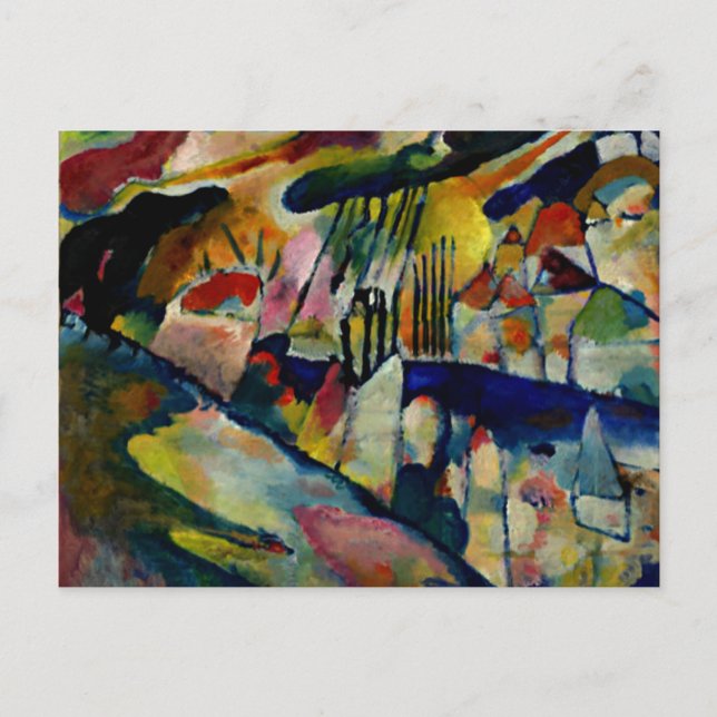 Carte Postale Kandinsky - Paysage avec pluie (Devant)