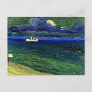Carte Postale Kandinsky - Paysage marin avec vapeur