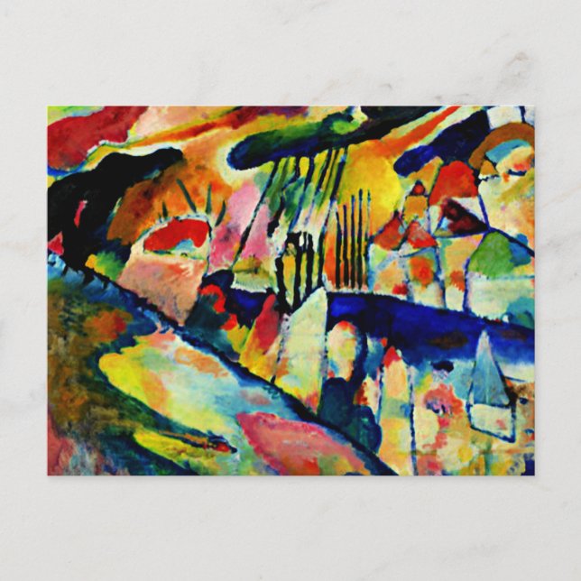 Carte Postale Kandinsky - Paysage sous la pluie (Devant)