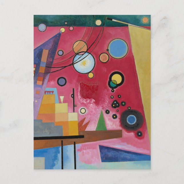 Carte Postale Kandinsky - Rouge lourd (Devant)