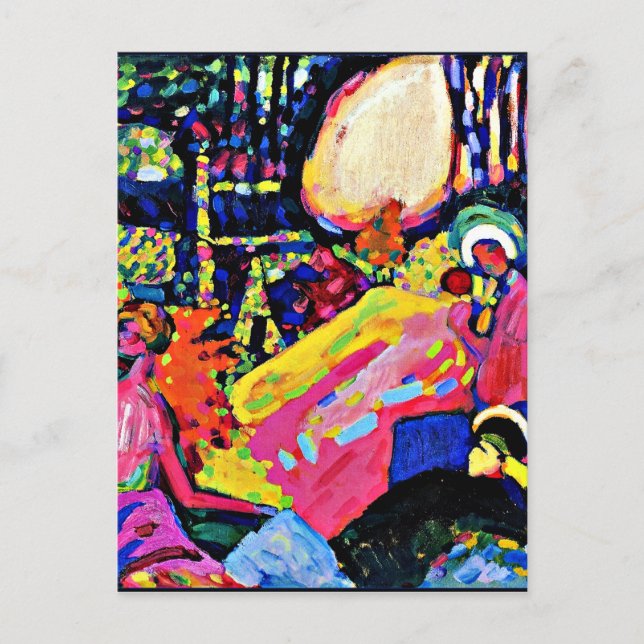 Carte Postale Kandinsky - Son blanc, peinture célèbre,  (Devant)