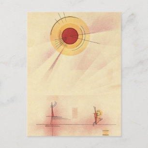 Carte Postale Kandinsky - Strahlen, art abstrait,