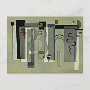 Carte Postale Kandinsky - Surfaces Meeting, art abstrait