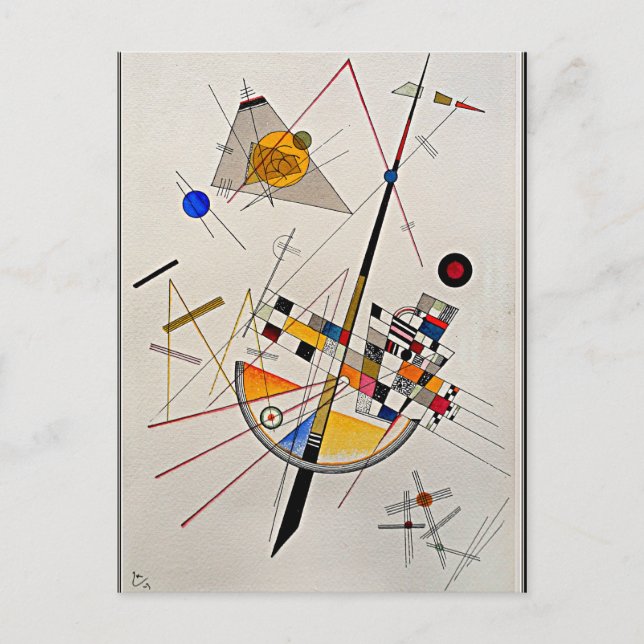 Carte Postale Kandinsky - Tension délicate (Devant)