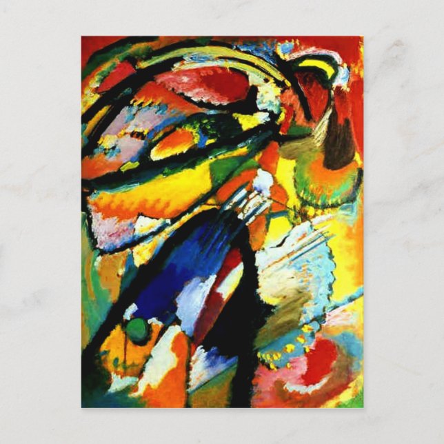 Carte Postale Kandinsky - Un ange du jugement Dernier (Devant)