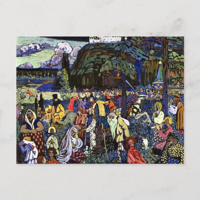 Carte Postale Kandinsky - Vie colorée (Devant)
