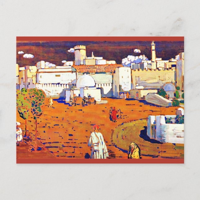Carte Postale Kandinsky - Ville arabe, 1905 (Devant)