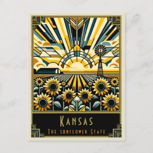 Carte Postale Kansas   Art déco