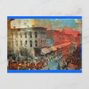 Carte Postale Kansas City 1886 Parade de cirque