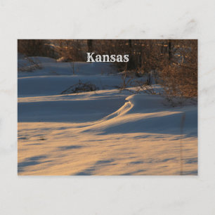 Carte postale Kansas Country Snow Drivers