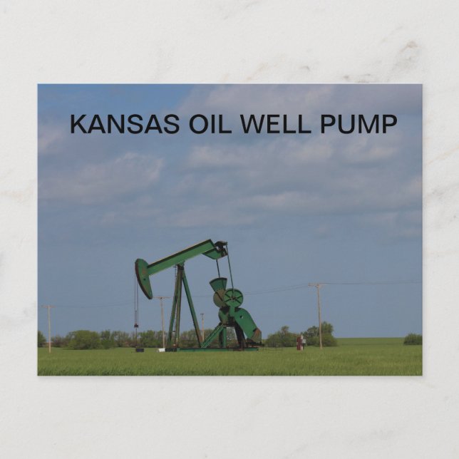 Carte postale KANSAS OIL WELL PUMP (Devant)