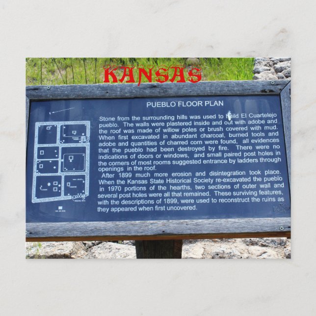 Carte postale Kansas Pueblo Floor (Devant)