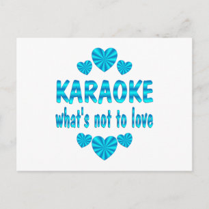CARTE POSTALE KARAOKE LOVE