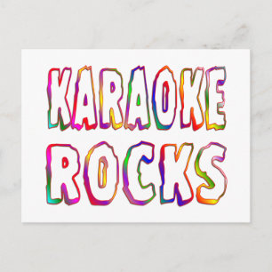 Carte Postale Karaoke Rocks