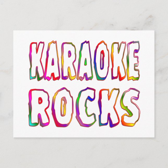 Carte Postale Karaoke Rocks (Devant)