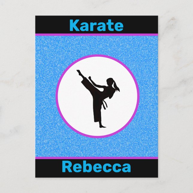 Carte Postale Karate Girls Sparkle (Devant)