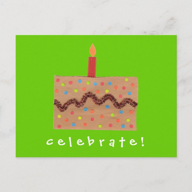 Carte Postale Karate Kat Graphics invitation anniversaire (Devant)