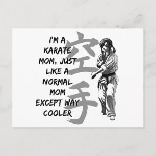 Carte Postale Karate Maman