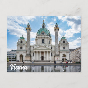 Carte Postale Karlskirche à Vienne, Autriche