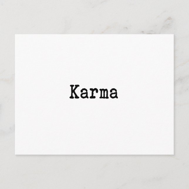 Carte Postale Karma (Devant)
