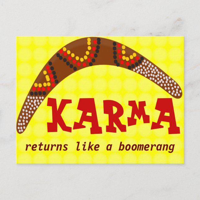Carte postale Karma (Devant)