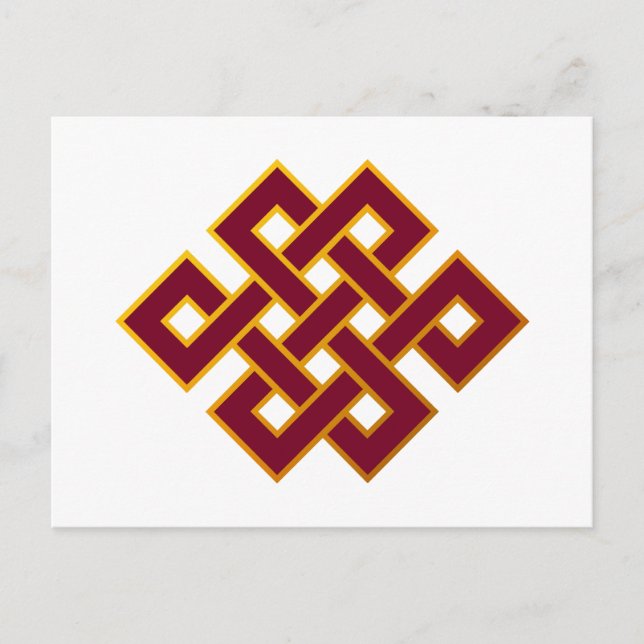 Carte Postale Karma... noeud sans fin ou noeud éternel (Devant)