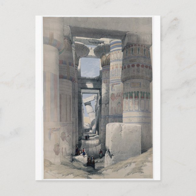 Carte Postale Karnak - Dromos ou première cour du temple (Devant)