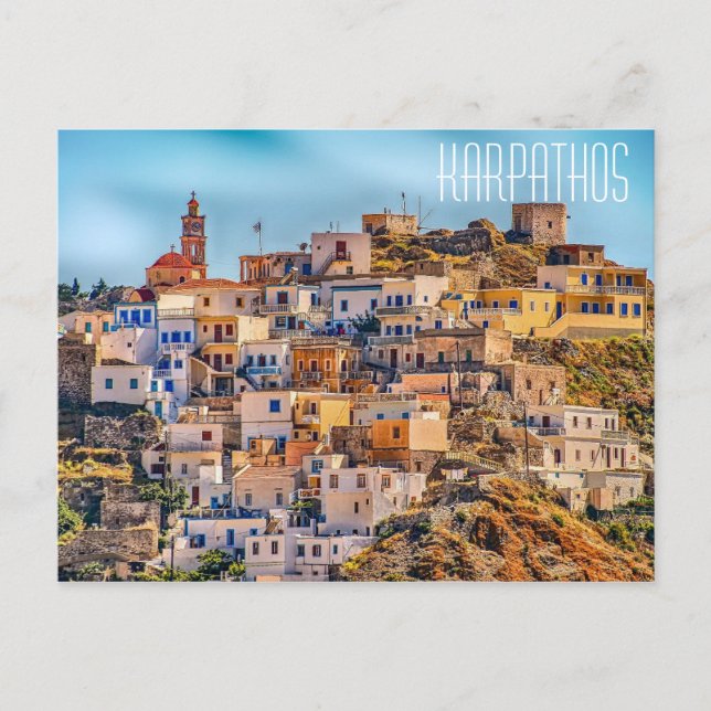Carte Postale Karpathos Grèce (Devant)