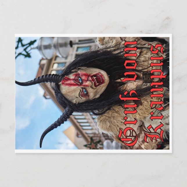 Carte Postale Karte Gruß vom Krampus (Devant)