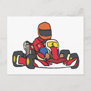 Carte Postale Karting Go-Kart