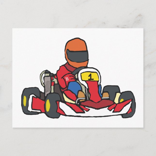 Carte Postale Karting Go-Kart (Devant)