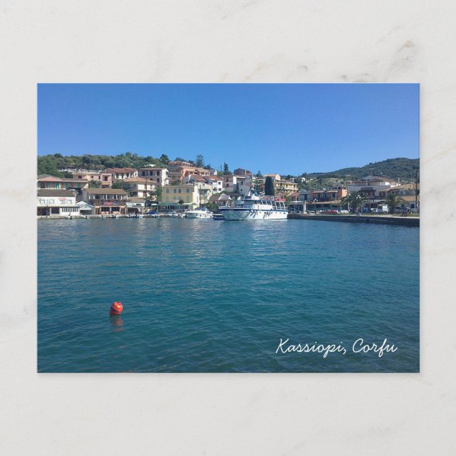 Carte Postale Kassiopi, Corfou (Devant)