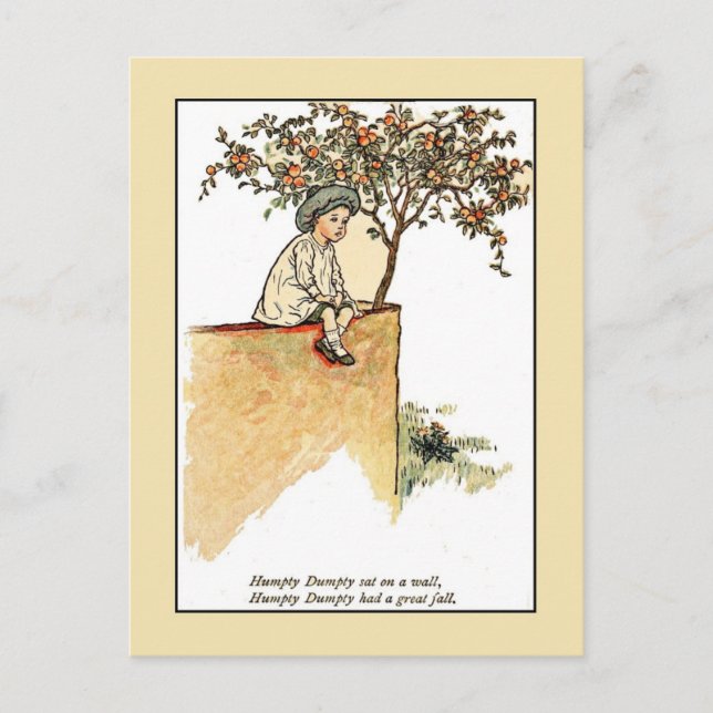 Carte Postale Kate Greenaway : Humpty Dumpty (Devant)