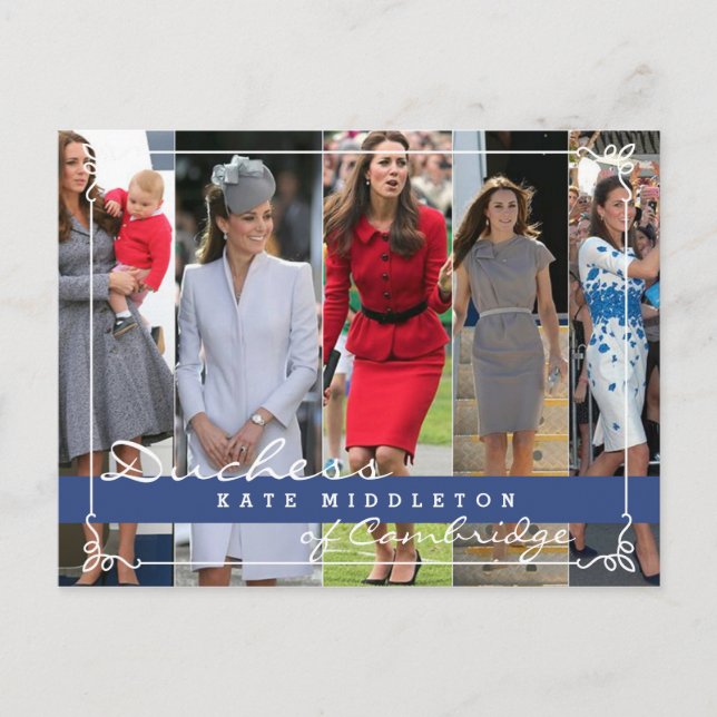 Carte Postale Kate Middleton Prince George (Devant)