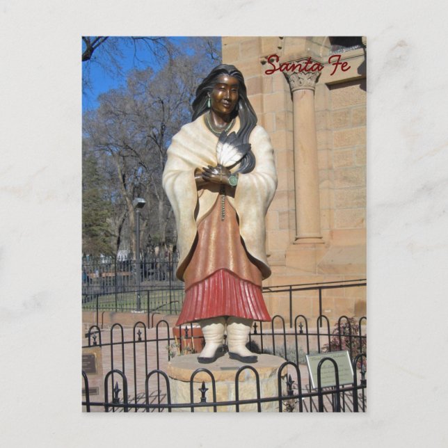 Carte Postale Kateri Tekakwitha Lily de la statue des Mohawks (Devant)