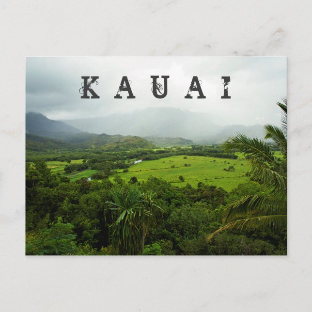 Carte Postale Kauai, Hawaii Paysage (Devant)