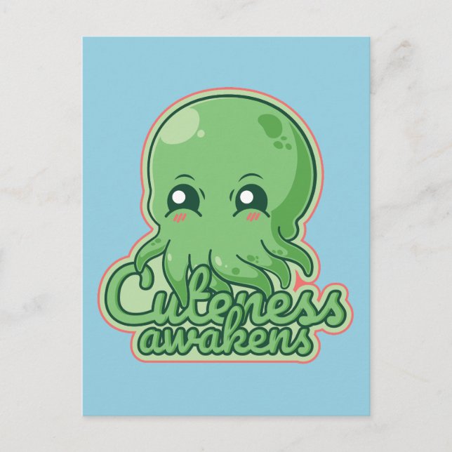 Carte Postale Kawaii Cthulhu (Devant)