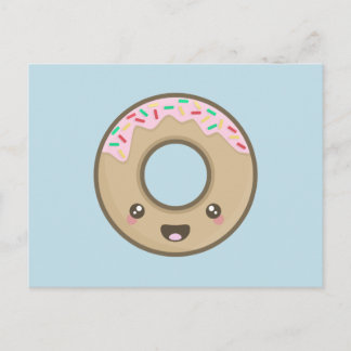 Carte Postale Kawaii Donut