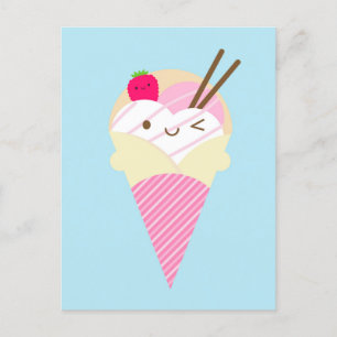 Carte Postale Kawaii Harajuku Crepe