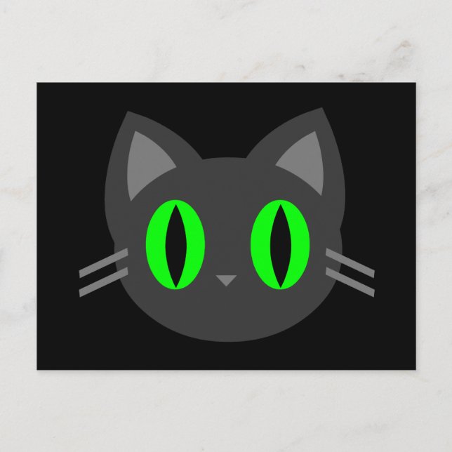 Carte Postale Kawaii Kitty Halloween (Devant)