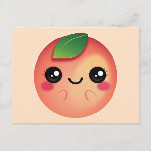 Carte Postale Kawaii Peach